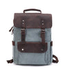 Large Canvas Leather Waterproof 14 Inch 20 Litre Backpack - InnovatoDesign