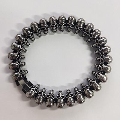Men’s Stainless Steel Long Skull Bracelets-Skull Bracelet-Innovato Design-Innovato Design