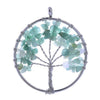 Natural Quartz Chakra Stones Tree of Life Pendant-Necklaces-Innovato Design-Blue-Innovato Design
