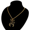 Stainless Steel Scorpion Pendant and Box Chain Necklace