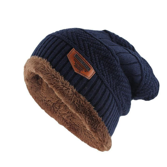 Wool Cotton Knit Hat, Beanie or Skullie-Hats-Innovato Design-Black-Innovato Design