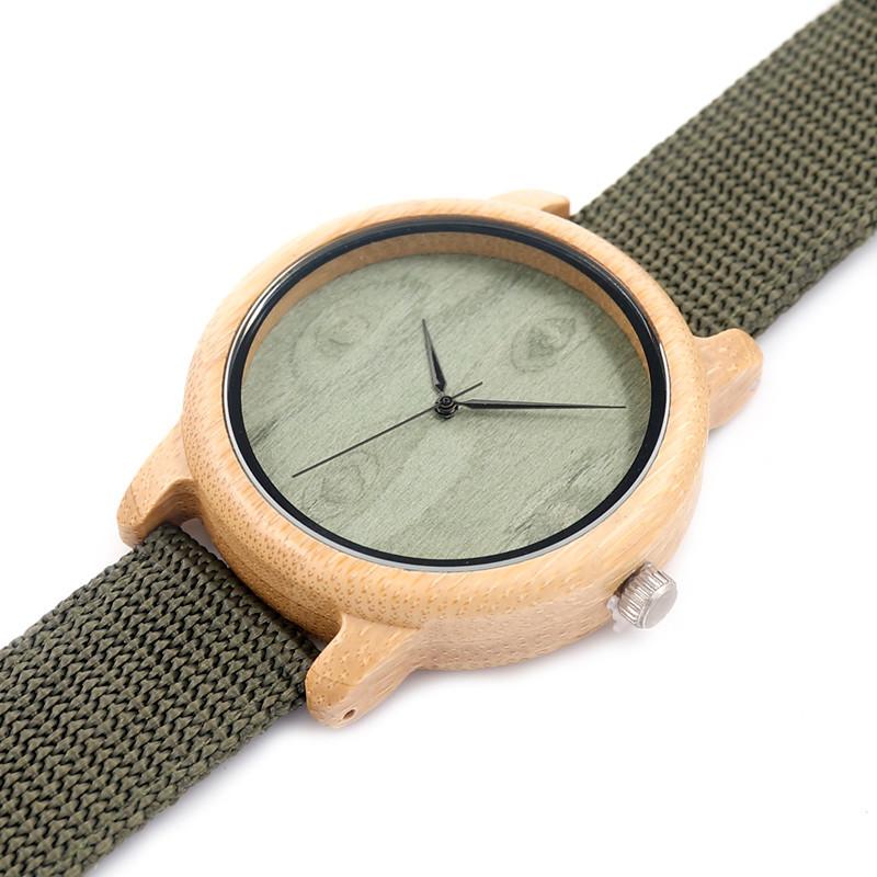 Mens Natural Wooden Watch Unisex Clean Design with Box-Watches-Innovato Design-Watch Only-Innovato Design