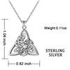 925 Sterling Silver Trinity Celtic Knot Fine Pendant Necklace - InnovatoDesign