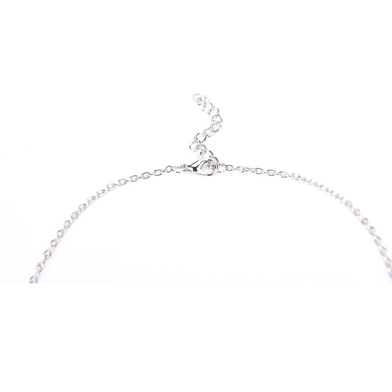 Blue Crystal Heart of Ocean Pendant Necklace with Rhinestone Border-Necklaces-Innovato Design-Innovato Design