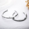 Customer Engraving Stainless Steel Fashion Open Cuff Bracelets-Bracelets-Innovato Design-Large-Innovato Design