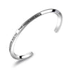 Customer Engraving Stainless Steel Fashion Open Cuff Bracelets-Bracelets-Innovato Design-Small-Innovato Design