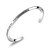 Customer Engraving Stainless Steel Fashion Open Cuff Bracelets-Bracelets-Innovato Design-Large-Innovato Design