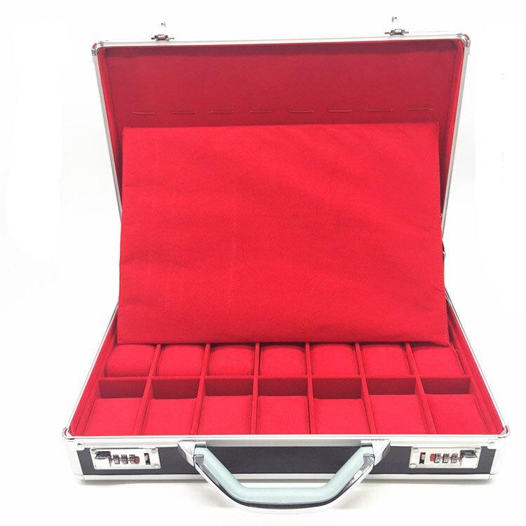 Silver and Black Watch and Jewelry Suitcase Storage Box-Watch Box-Innovato Design-Innovato Design