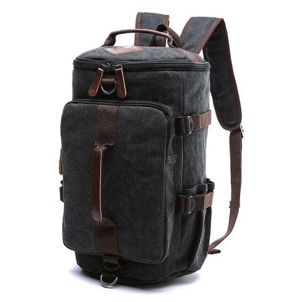 Multifunction Waterproof Canvas Leather Backpack for Men – Innovato Design