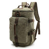 Multifunction Waterproof Canvas Leather Backpack for Men - InnovatoDesign