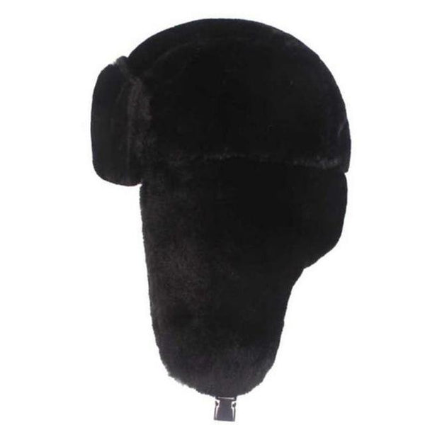Thick Warm Soft Winter Fur Bomber Hat with Earflaps