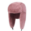 Thick Warm Soft Winter Fur Bomber Hat with Earflaps-Hats-Innovato Design-Pink-Innovato Design