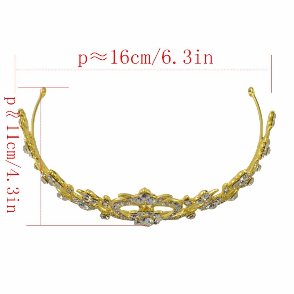 Vintage King & Queen Crowns with Crystals for Wedding or Prom-Crowns-Innovato Design-Bronze-Innovato Design