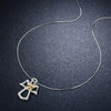 Guardian Angel Cubic Zirconia 925 Sterling Silver Fashion Pendant Necklace-Necklaces-Innovato Design-Innovato Design