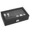Black Carbon Fiber Watch and Jewelry Storage Box Organizer - InnovatoDesign