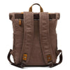 Canvas Leather Travel Daypack 20 Litre Backpack in 5 Colors - InnovatoDesign