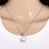 Stainless Steel Silver Hollow Heart Mother and Daughter Necklace Set - InnovatoDesign