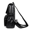 Large Capacity Vintage Leather Shoulder Bag, Rucksack and Travel Backpack