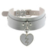 Lightning Heart and Buckle Choker Collar PU Leather Gothic Harajuku Necklace-Necklace-Innovato Design-Gray-Innovato Design
