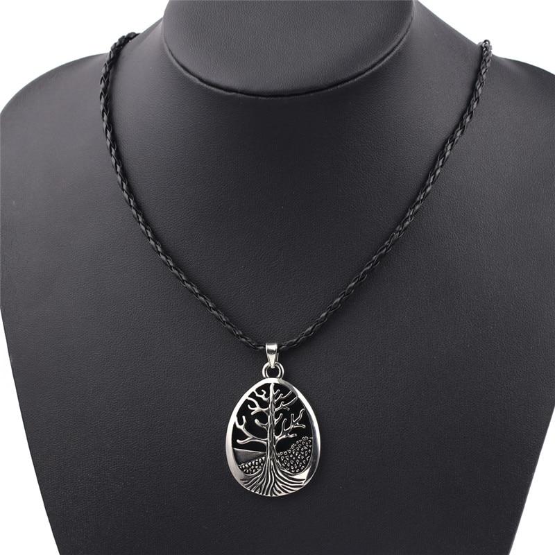 Yggdrasil Tree of Life Viking Talisman Pendant Necklace with Rope Chain-Necklaces-Innovato Design-Innovato Design