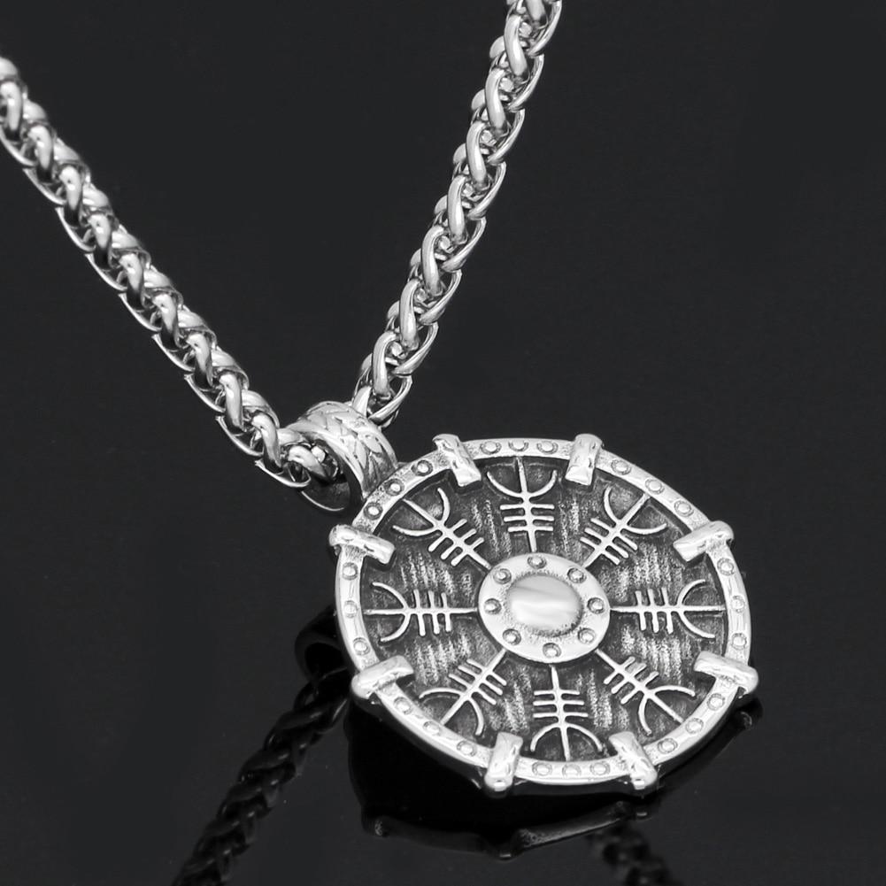 Viking Runes Amulet Pendant Necklace-Necklaces-Innovato Design-Innovato Design