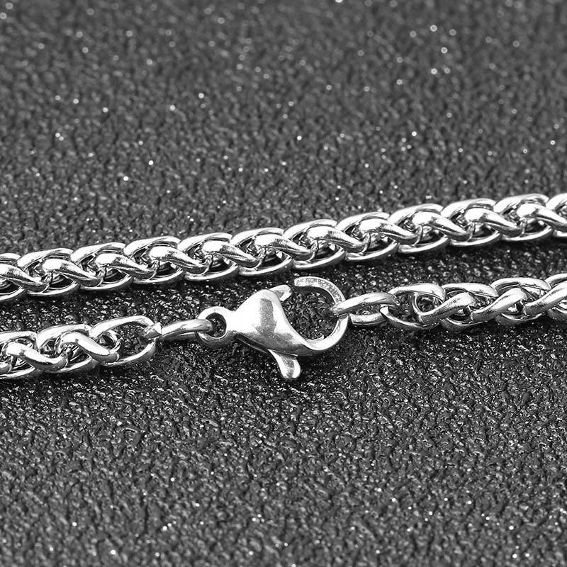 Stainless Steel Silver Knights Templar Cross with Spearhead End Necklace-Necklaces-Innovato Design-Innovato Design