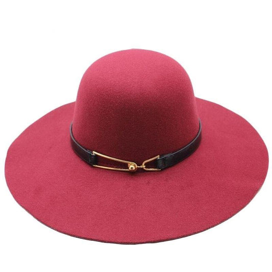 Vintage Felt Sun Floppy Hat for Men and Women-Hats-Innovato Design-Black-Innovato Design