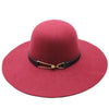 Vintage Felt Sun Floppy Hat for Men and Women