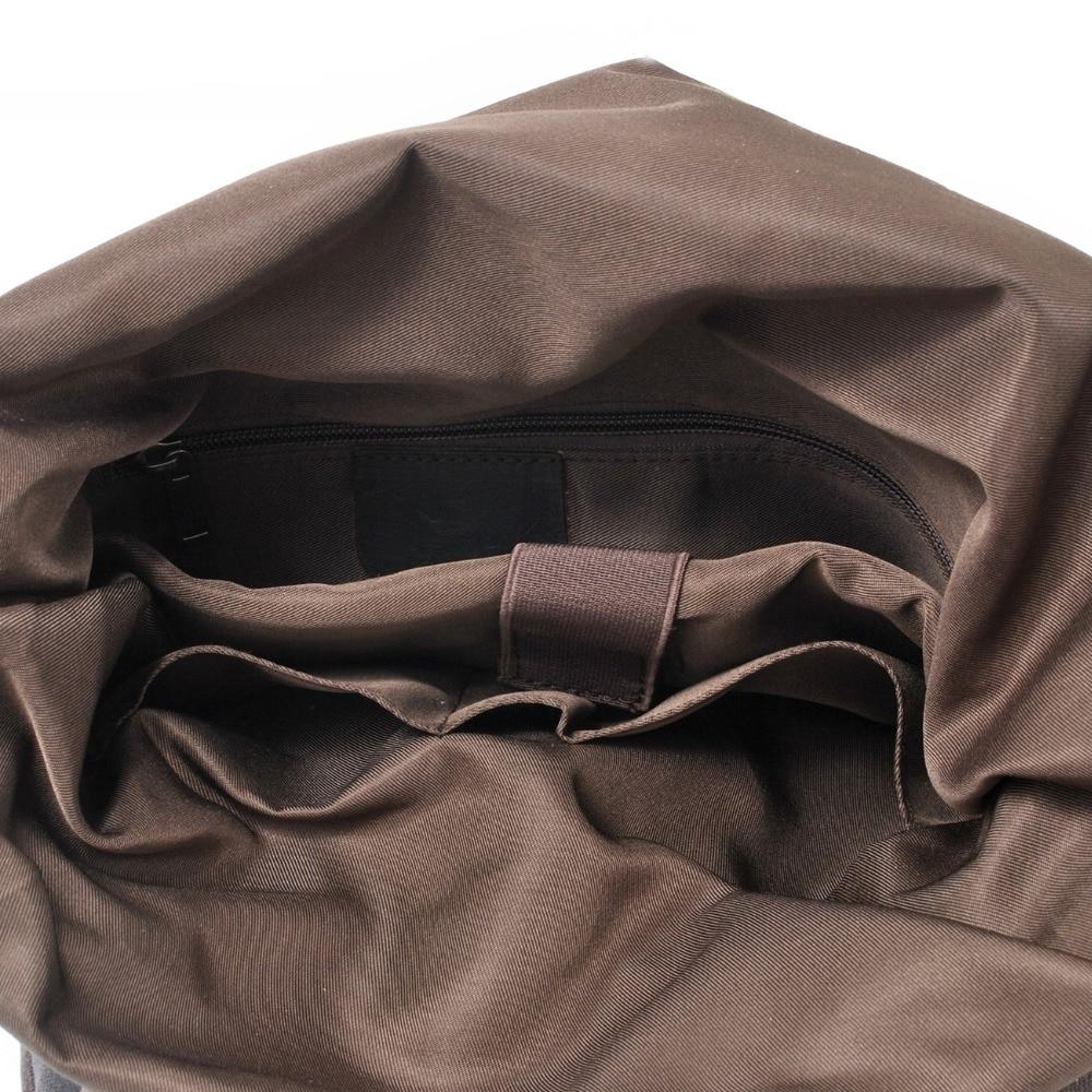 Canvas Leather 15 Inch 20 Liter Backpack for Students, Dark Grey Canvas Leather 15 Inch 20 Liter Backpack for Students, Dark Grey