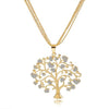 Crystal Tree of Life Pendant Necklace-Necklaces-Innovato Design-Gold-Innovato Design