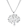 Crystal Tree of Life Pendant Necklace-Necklaces-Innovato Design-Silver-Innovato Design