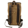 Vintage Waterproof Canvas Leather Daypack 20 to 35 Liter Backpack-Canvas and Leather Backpack-Innovato Design-Black-Innovato Design