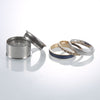 Knit Stainless Steel and Stackable, Rotatable, and Interchangeable Wedding Ring