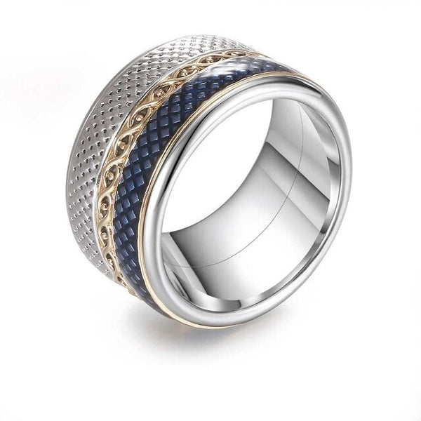 Knit Stainless Steel and Stackable, Rotatable, and Interchangeable Wedding Ring-Rings-Innovato Design-6-Innovato Design