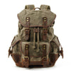 Vintage Canvas Leather Mountaineering Travel 20 to 35 Litre Backpack for Men - InnovatoDesign