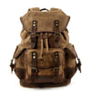 Vintage Canvas Leather Mountaineering Travel 20 to 35 Litre Backpack for Men - InnovatoDesign