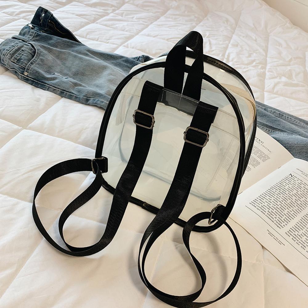 Clear Transparent School Mini Backpack For Teenage Girls-clear backpack-Innovato Design-Clear-Innovato Design
