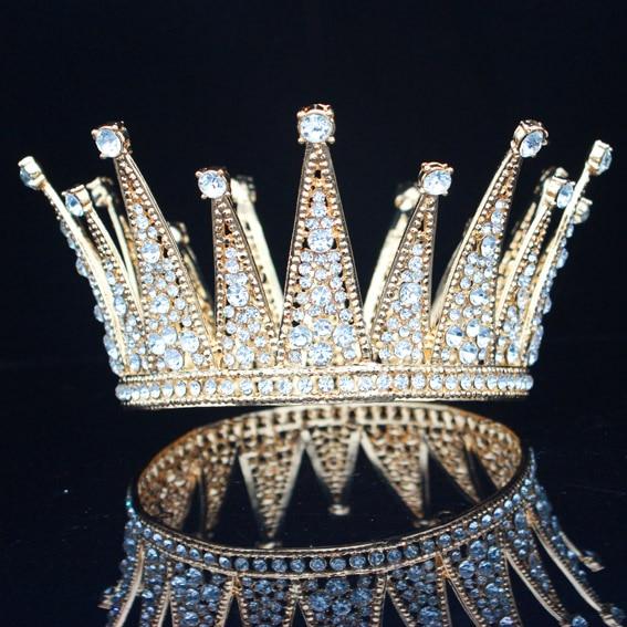 Vintage King's Tiara Crown for Men-Crowns-Innovato Design-Gold-Innovato Design