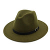 Wide Brim Vintage Wool Fedora Panama Summer Hat
