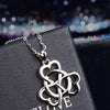 Celtic Shamrock 925 Sterling Silver Clover Knot Pendant Necklace-Necklaces-Innovato Design-18 inch-Innovato Design