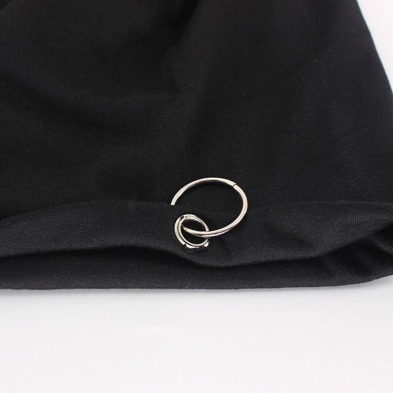 Solid Color Beanie or Skullie with Hoop-Hats-Innovato Design-Black-Innovato Design
