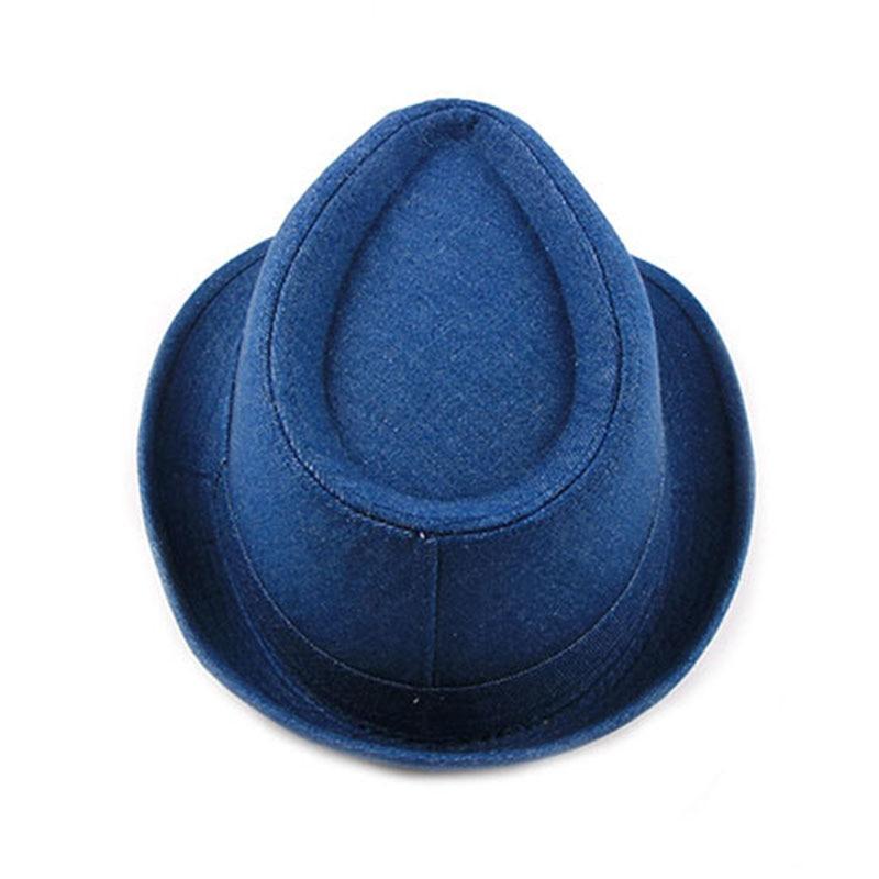 Denim Manhattan Structured Trilby Fedora Hat-Hats-Innovato Design-Blue-Innovato Design