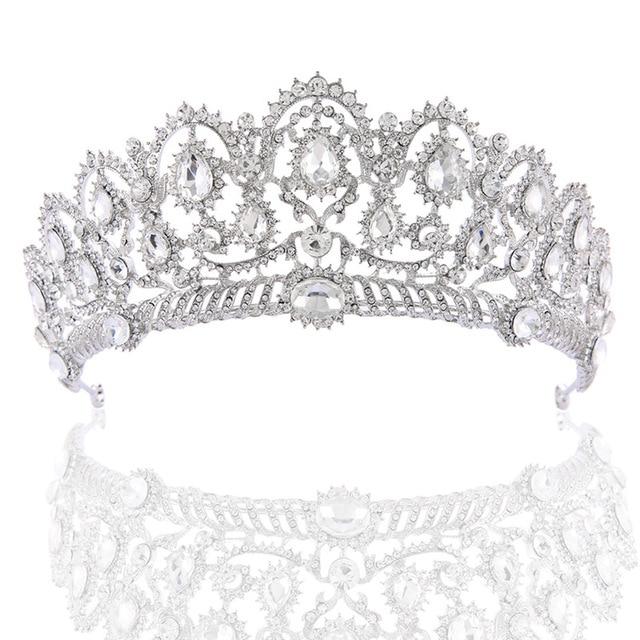 Luxury Vintage Queen & King Crown Hair Jewelry-Crowns-Innovato Design-Silver-Innovato Design