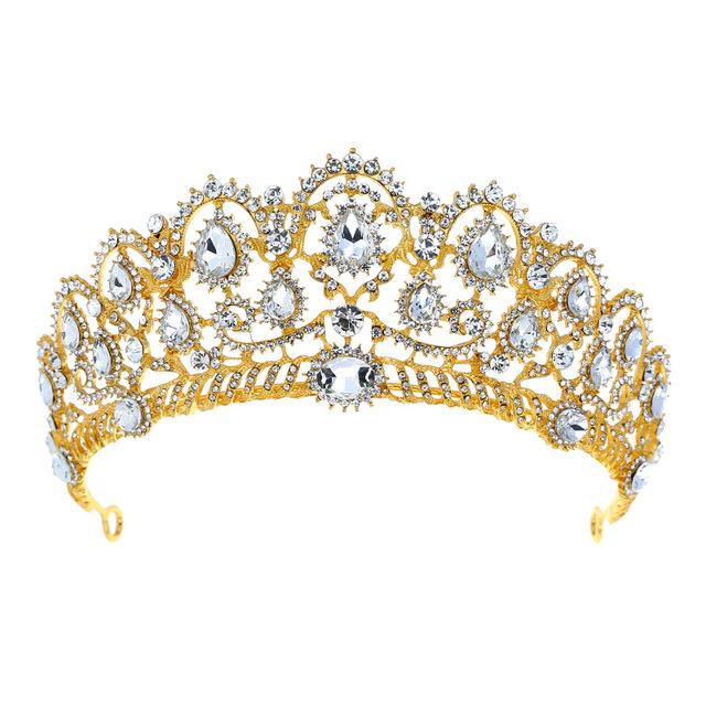 Luxury Vintage Queen & King Crown Hair Jewelry-Crowns-Innovato Design-Gold-Innovato Design