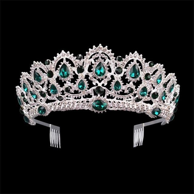 Luxury Vintage Queen & King Crown Hair Jewelry-Crowns-Innovato Design-Silver-Innovato Design