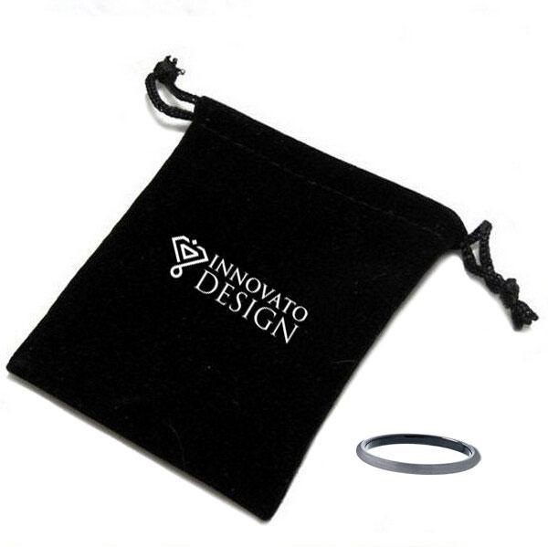 2mm Slim Grey Brushed Matte Finish Outer Band and Polished Interior Tungsten Carbide Ring-Rings-Innovato Design-4-Innovato Design