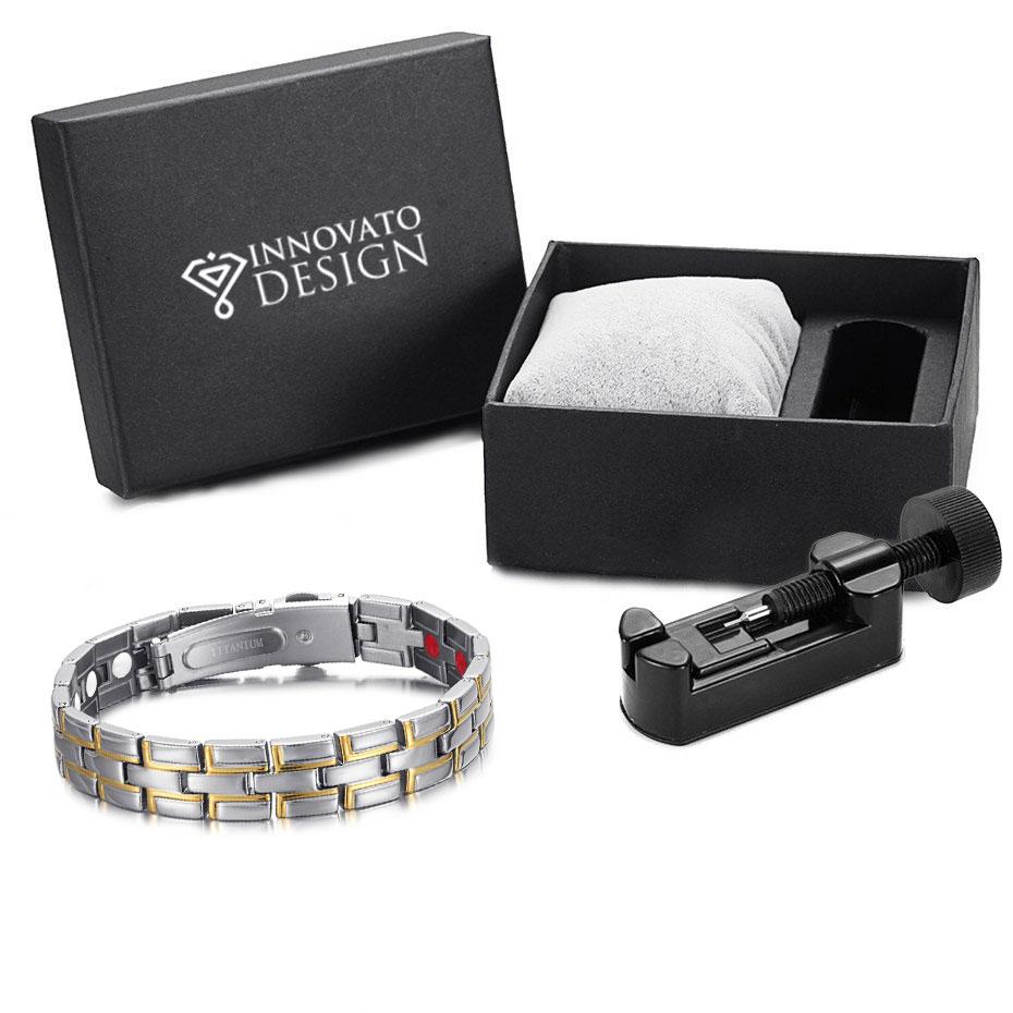 Silver & Gold Plated Hologram Bracelet-Bracelets-Innovato Design-Innovato Design