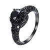 Jewelry Black Cubic Zircon Black Onyx Stone Engagement Wedding Rings for Women-Rings-Innovato Design-6-Innovato Design