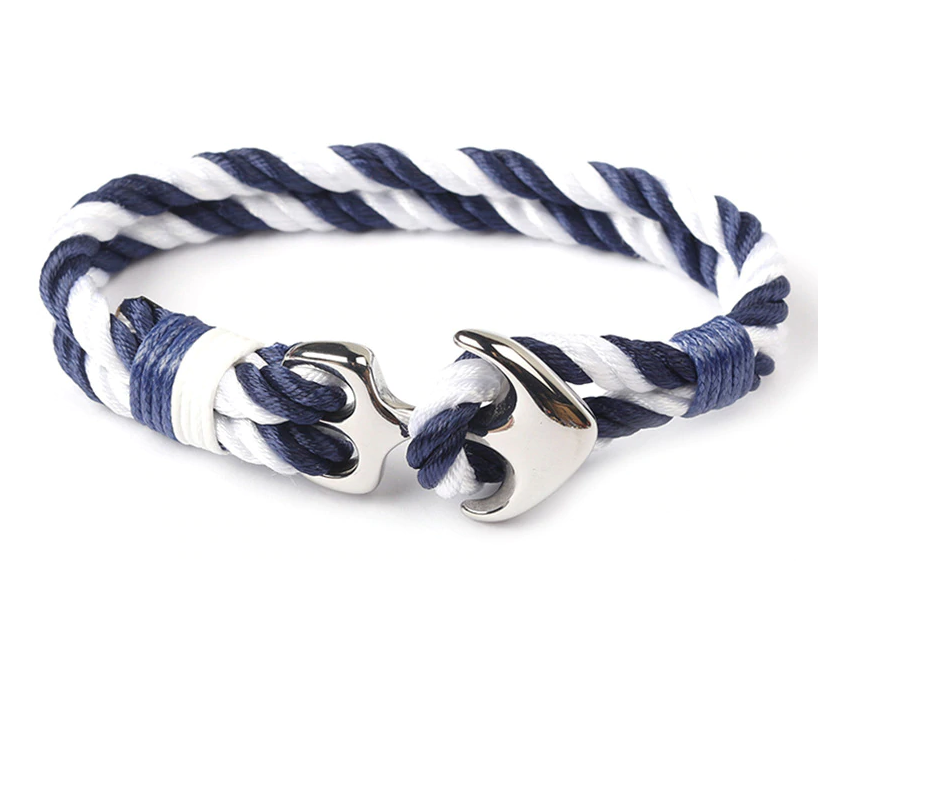 Men Women Rope Bracelet Infinity Anchor Charm Multicolored Friendship-Bracelets-Innovato Design-Sea-Innovato Design