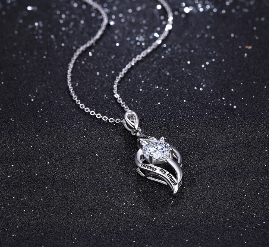 925 Sterling Silver Always My Sister Forever My Friend Double Love Heart Necklace, Box Chain 18"-Necklaces-Innovato Design-Innovato Design